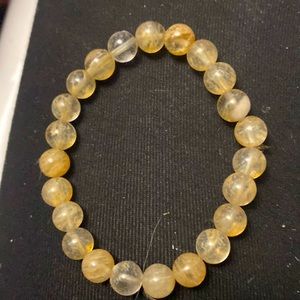 8mm citrine bracelet. 💯💰beast cancer donation protection, positivity,and more